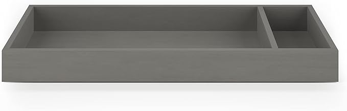 Child Craft Universal Changing Table Topper, Convert Dresser into a Changing Table Surface, Securely Attaches, Non-Toxic, Baby Safe Finish (Lunar Gray)
