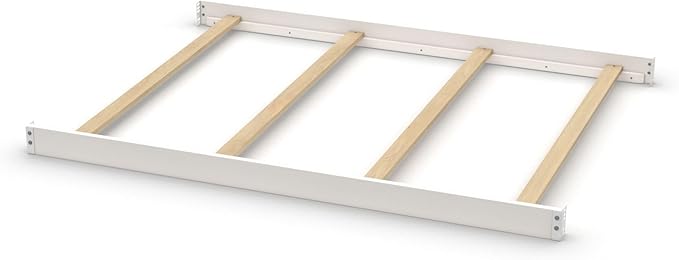 Full-Size Conversion Kit Bed Rails Compatible with Delta Children Convertible Cribs - Solid Wood Rail #0050 - Toddler and Adult Bed Rail for Full-Size Beds - Baby Furniture (Bianca White - 130)