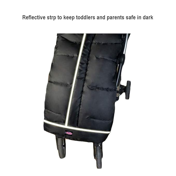 Cozy Toe Stroller Bunting Bag,Soft Coral Fleece Lining,Weather Proof Universal Footmuff Adaptable for Strollers Joggers Pushchair