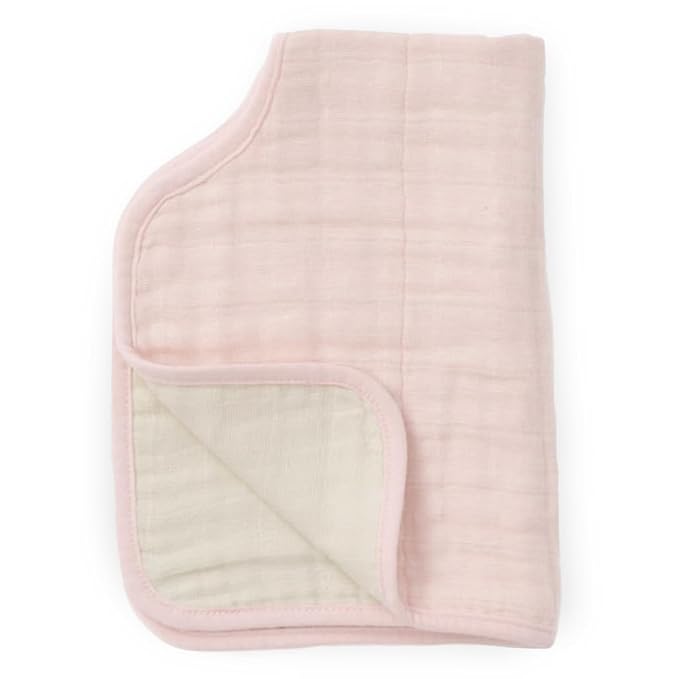 Little Unicorn Cotton Muslin Burp Cloth - Light Pink