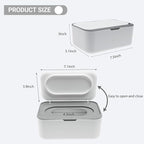 Flushable Wipes Dispenser Compatible with Cottonelle Leak-Proof&Dust-Free,Easy Access&Space-Saving,1PC