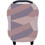 Carseat Cover Boy and Girls - Multi-use Nursing Car Seat Canopy Cover for Breastfeeding, Infant Stroller Cover, High Chair Cover (Baby Pink)