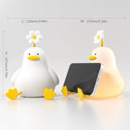 Cute Duck Night Light for Baby, Kids, Toddler, Ambient Nursery Nightlight, Soothing Lamp 3 Level Dimmable, Sleeping Accompanion for Bedroom Bedside, Rechargeable Battery, 30 Min Timer Off