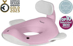 Kindsgut Potty Training Seat in whale design, designed in Germany, suitable for all toilet shapes non-slip toilet seat, Delicate Pink