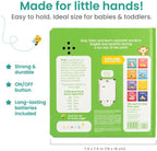 Binibi Spanish Musical Book for Babies & Toddlers 1-3 | Opuestos en el Parque | Bilingual Sound Book