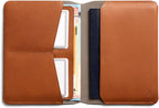 Bellroy Passport Cover (slimline travel wallet/pouch with card slots and space for cash plus travel documents) - Caramel