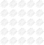 MECCANIXITY 30 Pcs Plastic Gears 8 Teeth Plastic Motor Gear Model 82A Reduction Gear for RC Car Model DIY Robot (White, Module 0.5)