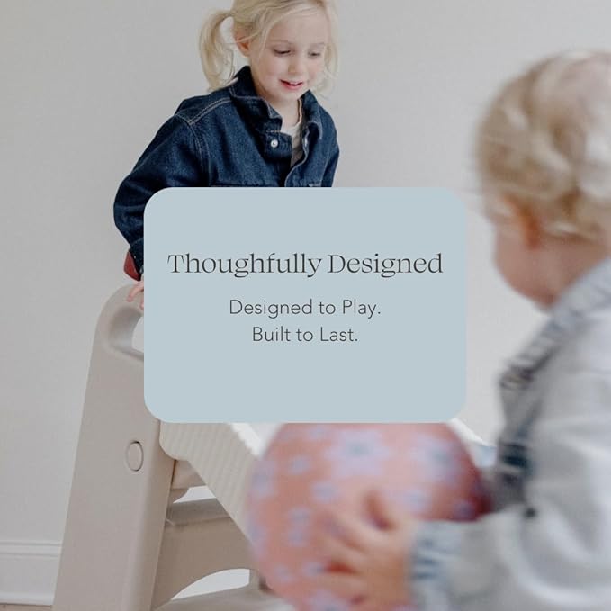 PLAYSMOL Slope Slide for Kids, Indoor/Outdoor Toddler Slide with Handles, Foldable for Easy Storage, Freestanding Playground Toy for Ages 3+