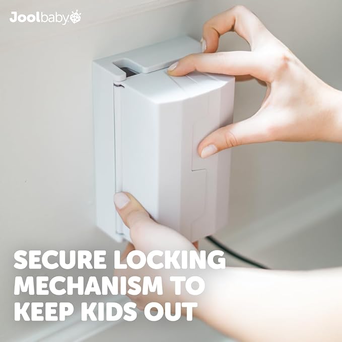 Outlet Cover Box for Child Safety (2 Pack) Duplex & Decorator Electrical Outlet Plates, Concealed Access Buttons, and Spacious Compartment - Jool Baby