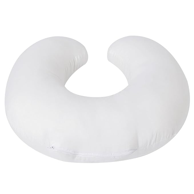 Nursing Pillow and Positioner for Breastfeeding, Ultra Soft Baby Breastfeeding Pillows for More Support for Mom and Baby, with Premium Removable Cover (Naked Pillow)