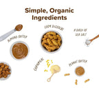 Puffworks Baby Organic Almond Butter Puffs, with Peanut Butter, Plant-Based Protein, USDA Organic, Gluten-Free, Vegan, Non-GMO, Kosher, 0.5 Ounce (Pack of 12)