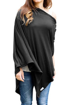 Byrd & Blume Maternity Nursing Cover Breathable Lightweight Breastfeeding Cover Wrap Shawl Scarf Poncho Full 360 (Black, One size)