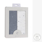 Ely’s & Co. Crib Sheets, Baby Boy Fitted Crib Mattress Sheet Set, 2 Pack, 100% Jersey Knit Cotton, Infant and Toddler Nursery Bedding, Celestial Blue Print, 28” x 52”