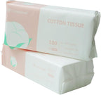 Ultra Soft Dry Baby Wipes Unscented Multi-Purpose Pure Cotton Tissue For Sensitive Skin (2 PACK-200 Count)