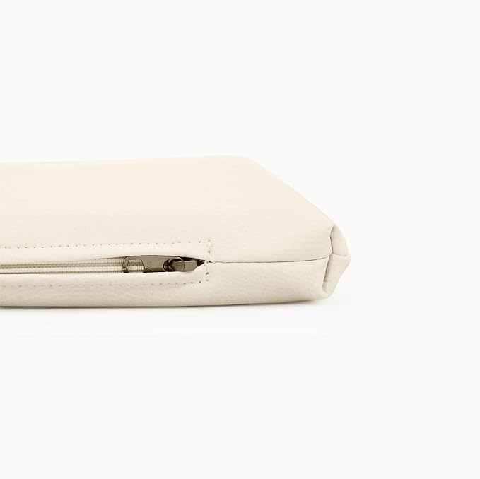 Gathre Baby Changing Pad, Made of Premium, Soft, Water-Resistant Vegan Leather, Portable Playmat for Babies, Use at Home Nursery or During Travel - Ivory