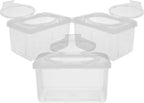 Ciieeo 3 Pcs Baby Wipes Dispenser Tissue Storage Box Wet Wipes Holder with Lid Refillable Wipe Case Container for Home Office Desk Transparent