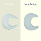 Organic Nursing Pillow (New 2025 Design) | Bottle & Breastfeeding Pillow with Organic Cotton Cover & Fiberfill, Machine Washable Feeding Pillow, Newborn Essentials Must Haves (Bluebell) - v2