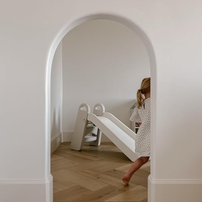 PLAYSMOL Slope Slide for Kids, Indoor/Outdoor Toddler Slide with Handles, Foldable for Easy Storage, Freestanding Playground Toy for Ages 3+