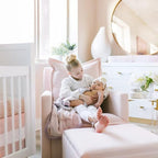 Oilo Crib Sheet, Breathable, Fitted, Turkish Cotton Jersey, 300 Thread Count, Machine Washable, Fits Standard Crib (28" x 52" x 6"), Toddler Bedding, Girl, Boy, & Neutral Nursery Design, Sandstone