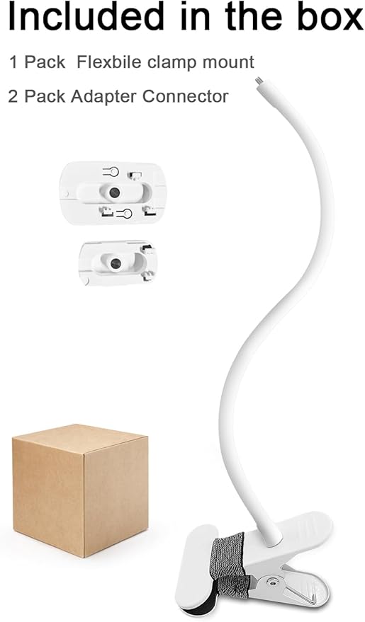 BFYTN 15.7 inches Baby Monitor Mount Compatible with VTech VM901, VM924, VM928, VM923, RM7764, RM5764, RM5754 Flexible Clip Clamp Mount Long Gooseneck Arm