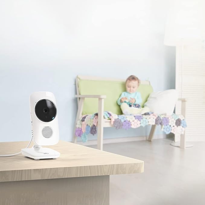 Motorola Nursery Baby Monitor with Camera and Audio, 2.8" Color Screen, Long Range VM483 with 2-Way Audio, Wireless, No WiFi, Remote Tilt/Zoom, Temperature Sensor, Night Vision