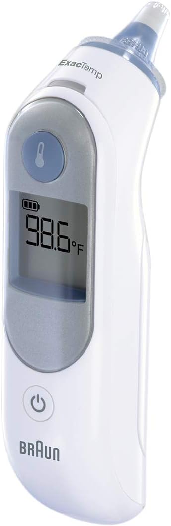 Braun ThermoScan 5 Ear Thermometer - ExacTemp Stability Indicator for Professional Accuracy, Digital Display, Baby and Infant Friendly, No.1 Brand Recommended by Pediatricians