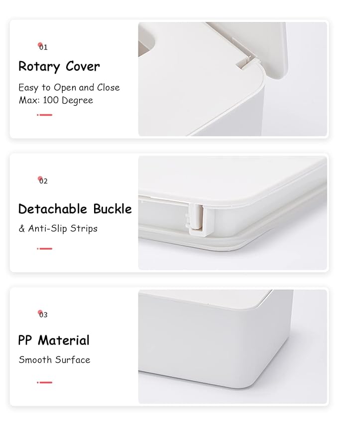 Seposeve 2 Pack Wipes Dispenser, Wipe Holder for Baby & Adult, Refillable Wipe Container, Keeps Wipes Fresh, Far from Dirty Wipes, Easy to Open/Close Wipes Pouch Case. (2 Black)