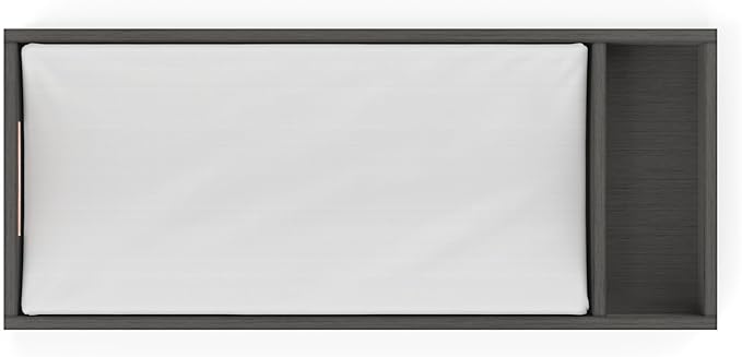 Child Craft Universal Changing Table Toppers, Attach to Dresser for Diapering Surface (Midnight Gray)