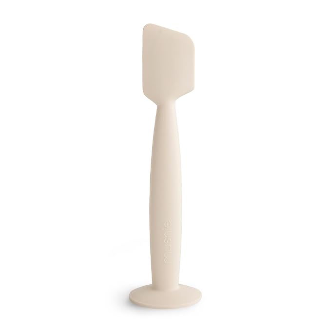 mushie Diaper Cream Applicator Soft Silicone with Suction Base (Shifting Sand)
