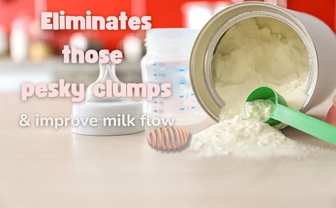 Bottle Whisk, Eliminate Clumps and Reduce Bubbles, 2-Pack,BPA Free Food Grade Silicone (Blue)