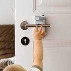 YEYA Upgrade Child Safety Door Handle Lock, White Universal Fit Lever Locks with 3M Adhesive, 2-Pack Toddler Proof Safety Locks for Indoor Doors, Easy Installation No Tools Required