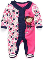 Kiddiezoom Baby and Toddler Boys'Snug Fit Footed One-Piece Romper Jumpsuit Cotton Cotton Footed Outfit