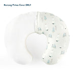 GRSSDER Nursing Pillow Cover Stretchy Minky Removable Nursing Covers for Breastfeeding Pillows, Ultra Soft Comfortable Slipcover for Boy and Girls, Cute Wild Forest Mongooses Pattern