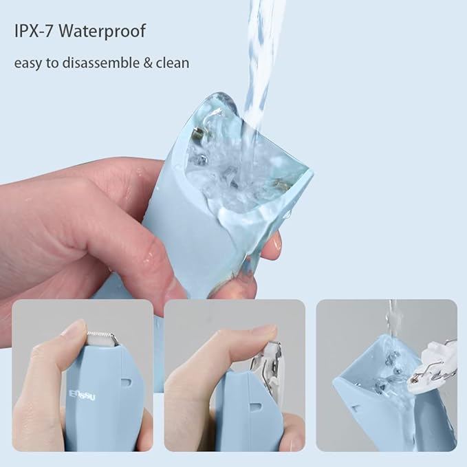 Baby Hair Clippers, Professional Quiet Hair Trimmer for Kids and Toddler, Waterproof & Rechargeable Cordless Hair Cutting Machine for Children, with LCD Display