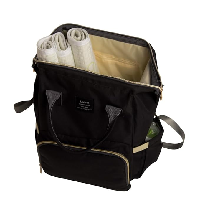 Washable Absorbent Bamboo Rayon Baby Changing Pads 6 Pack - Extra Soft Material, Reusable, Leak Proof, Stain Protective Cover- use in Diaper Bag for Traveling or in Nursery