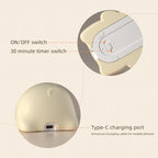 Cute Puppy Night Light for Baby Kids - Rechargeable Touch Control Night Light with 3 Brightness, Warm Light, Timer & Soft Silicone - Nursery Bedroom