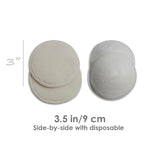 Merino Wool Nursing Pads, Style Softline, Regular Thickness, Size 3.5 in. Diameter