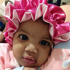 AKISS Baby Infant Newborn Toddler Satin Silk Hair Bonnet for Baby Girl Boy Sleeping Kids Cap Hat