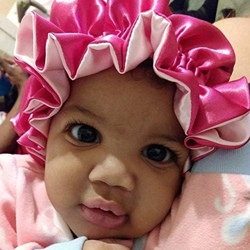 AKISS Baby Infant Newborn Toddler Satin Silk Hair Bonnet for Baby Girl Boy Sleeping Kids Cap Hat