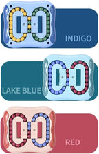 Magic Bean Rotating Cube Puzzle Fidget Toys Anti Stress Ball IQ Games Educational Sensory Easter Gift for Boys Girls Kids Children Adults (Lake Blue)