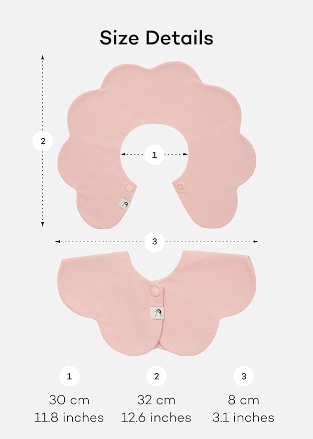 Konny Baby Bibs Set, 360 ° Rotate, Soft and Absorbent Bandana Drooling for Boys Girls baby Essentials