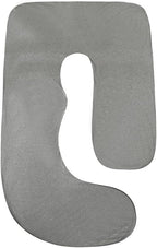 Pregnancy Pillow J-Shaped Full Body Pillow,59 inch with Jersey Cover Easy to Remove and Wash, Support Pregnant Women's Backs Legs and HIPS, Improve Sleep,Pregnancy Pillow for Women ，Dark Grey