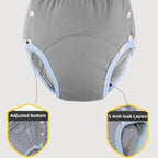 WEEOATAR Unisex Reusable Adult Cloth Diaper, Washable Swim Nappies, Adjustable Incontinence Cloth Diaper with Snaps, Underwear for Elderly Disability, Postpartum (Purple, S)