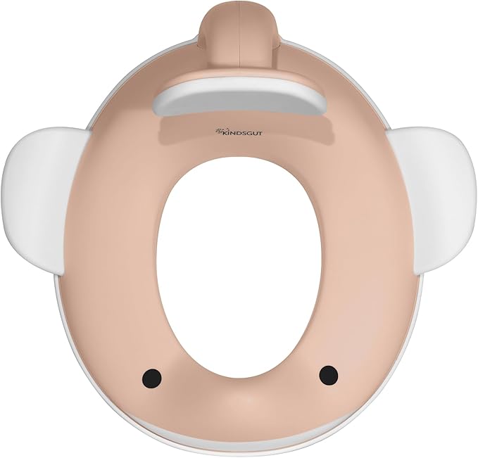 Kindsgut Potty Training Seat in whale design, designed in Germany, suitable for all toilet shapes non-slip toilet seat, Peach