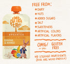 Pumpkin Tree Peter Rabbit Organics Super Oats & Seeds, Puree Squeeze Pouch, Banana & Mango, 4 Ounce (Pack of 10)