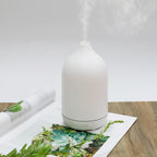 Essential Oil Diffusers, Aromatherapy Diffuser for Essential Oils, 100ml Oil Diffusers for Large Room - 5 Timers, Warm Ambient Light, Auto-Off