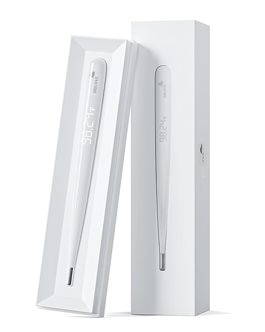 Oral Thermometer for Adults and Kids，Rechargeable Fast Reading Digital Thermometer with LED Display，Medical-Grade Accurate Rectal Thermometer for Babies