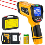 Industrial Infrared Thermometer Gun, 50:1 D:S Ratio, -58°F-3992°F, Triple Laser, High Precision Temp Gun for Kiln, Engine, HVAC, BBQ, Industrial Inspection