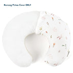 GRSSDER Nursing Pillow Cover Stretchy Minky Removable Nursing Covers for Breastfeeding Pillows, Ultra Soft Comfortable Slipcover for Boy and Girls, Pretty Watercolor Rose Flora, Orange Pink