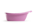 BEABA by OKBaby, Onda Baby Bath, Ergonomic Multi-Position tub for Infants and Babies up to 12 Months, Integrated Water Thermometer, Made in Italy, Pink